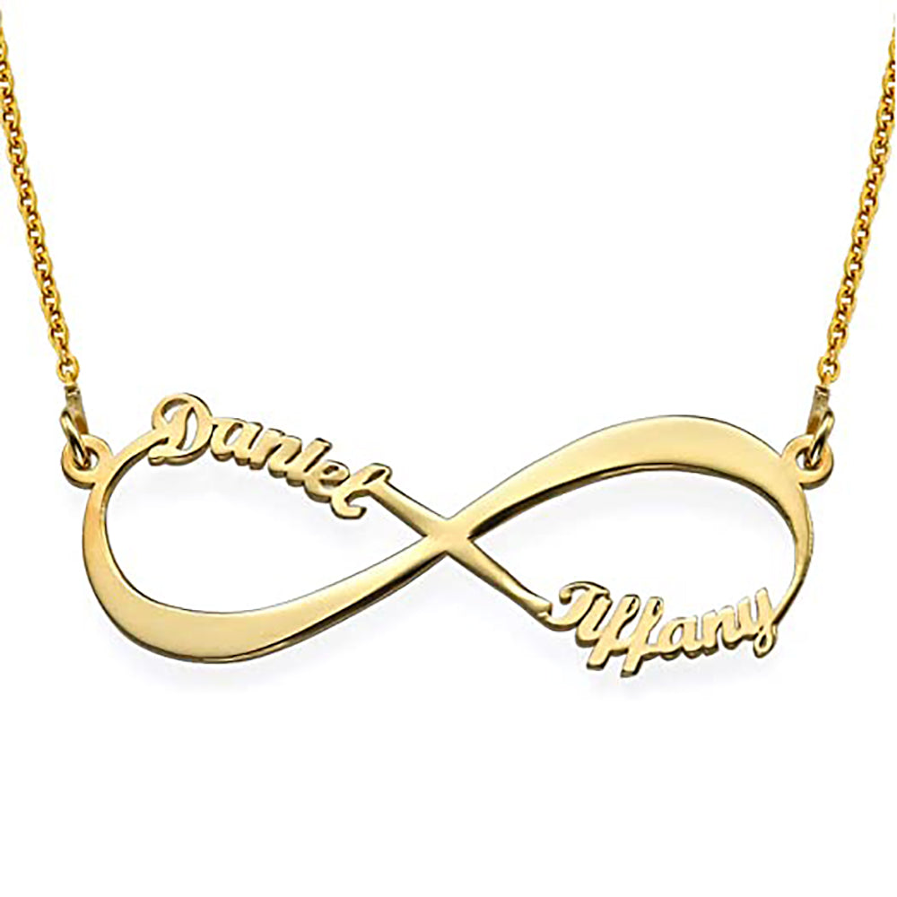 Personalized Infinity Custom Name Necklace with 1-6 Names-JUUR Personalized Jewelry