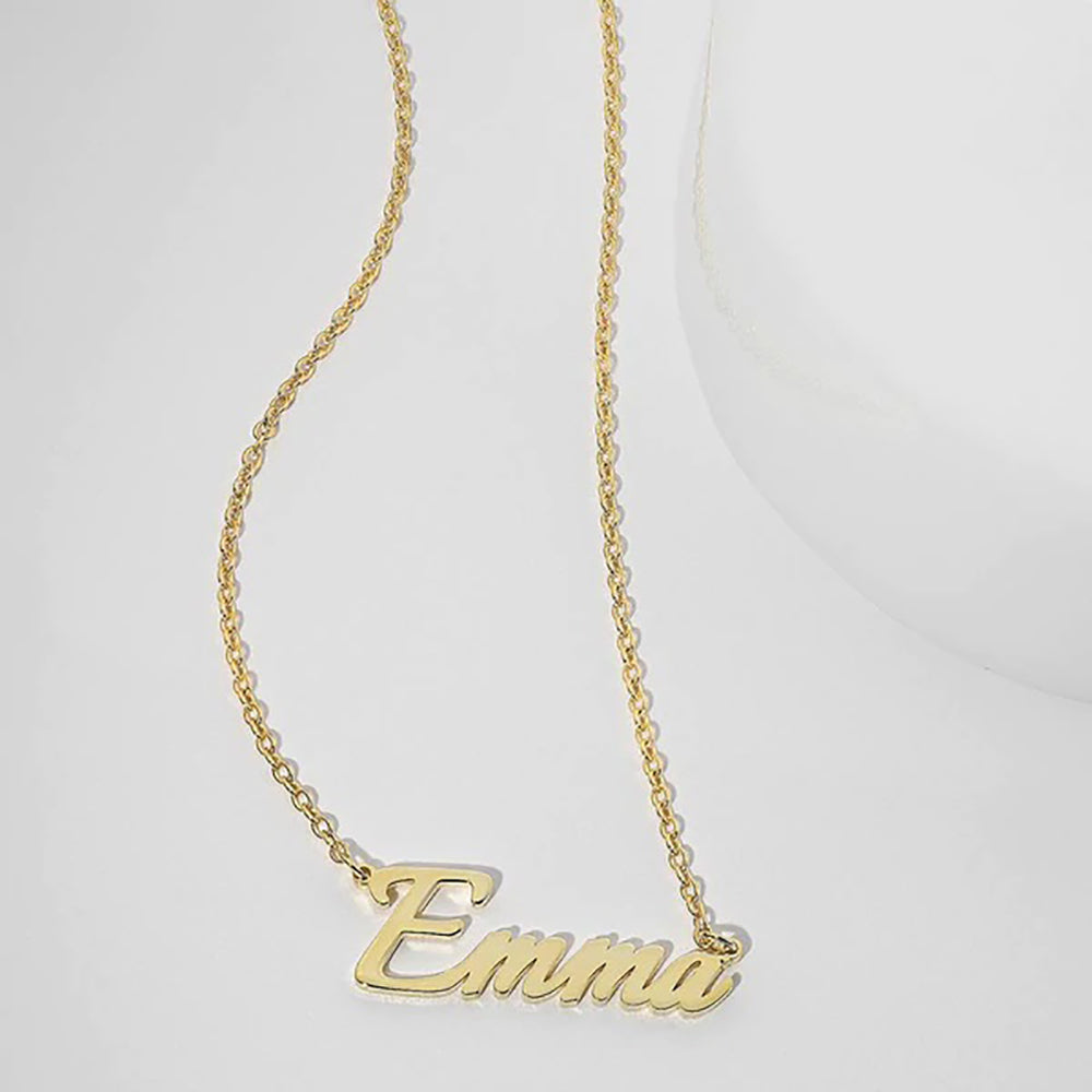 Customized Name Necklace - 925 Sterling Silver Necklace with Name-JUUR Personalized Jewelry